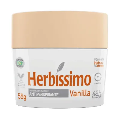 Desodorante Creme Herbissimo Vanilla 55g